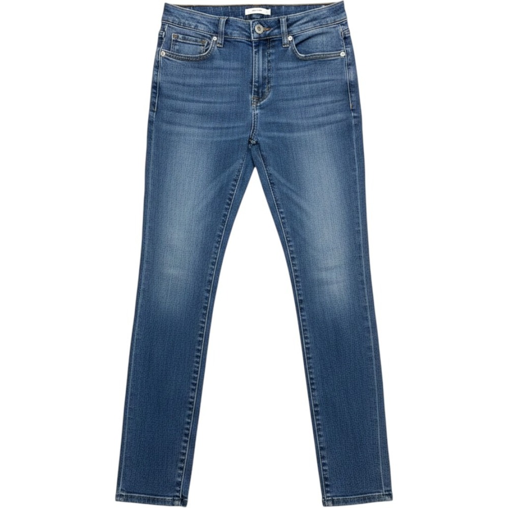 Curve Appeal Minimalist Jegging High Rise Skinny Jeans Medium Wash Blue Denim